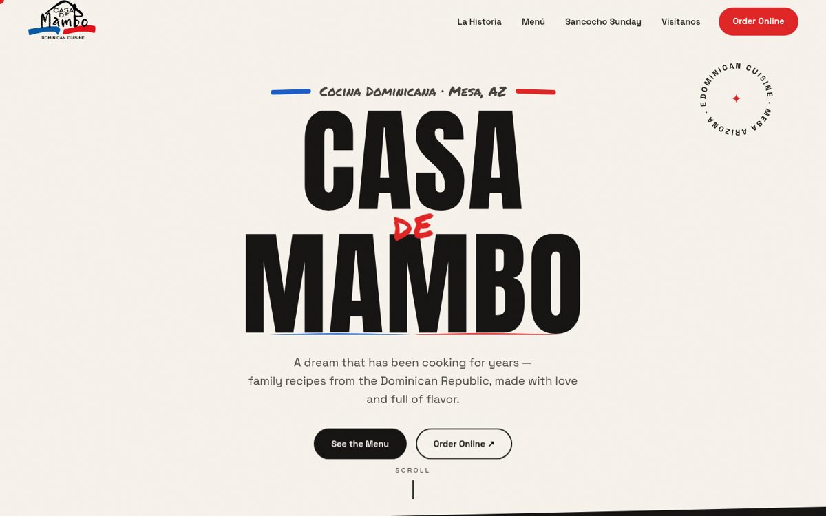 Casa De Mambo website