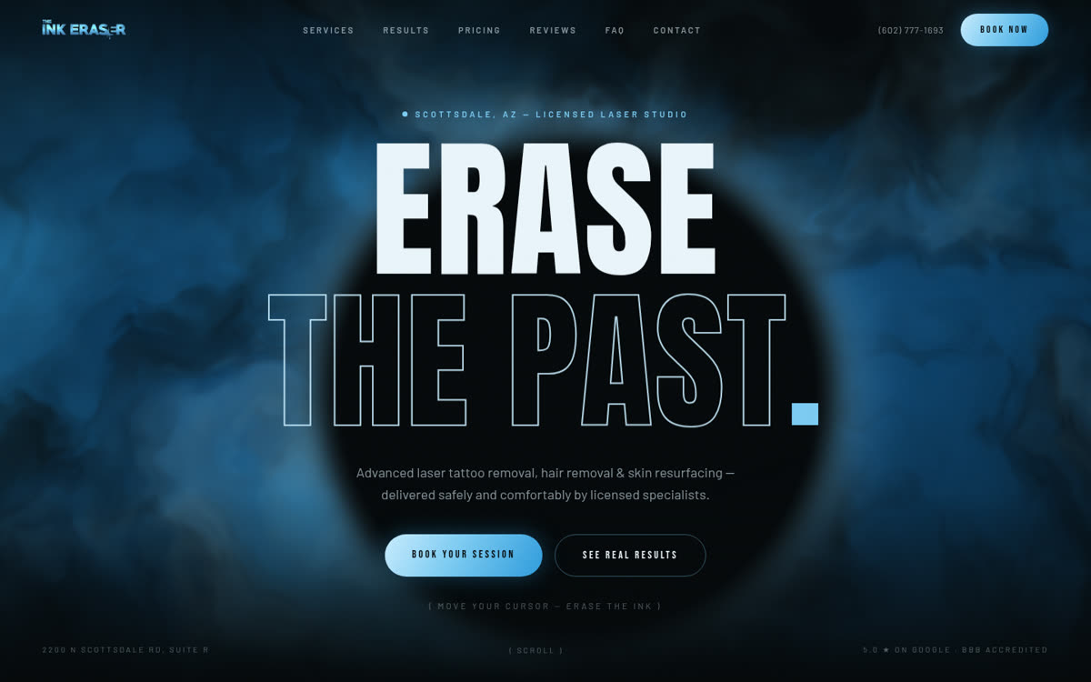 The INK Eraser website
