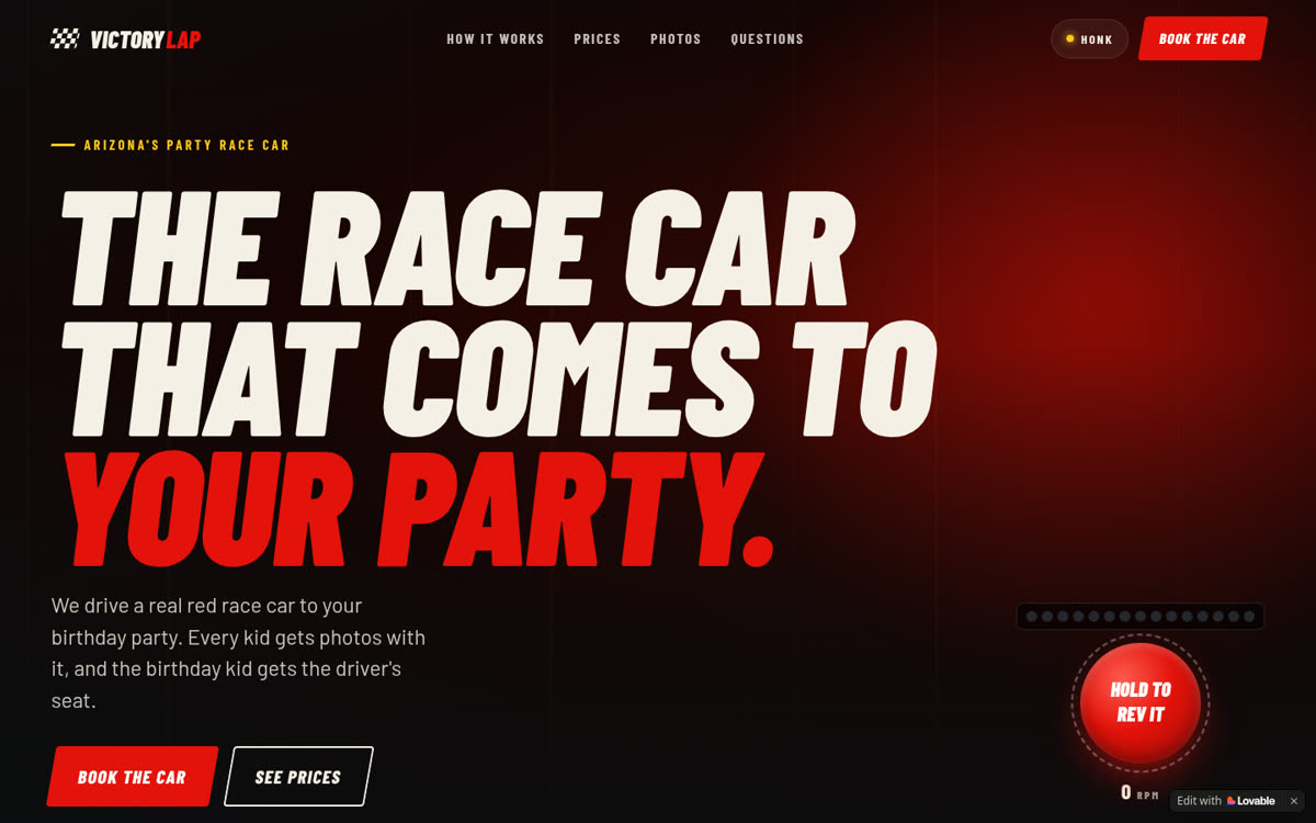 Victory Lap AZ website